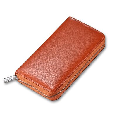 Genuine Leather Long Wallet