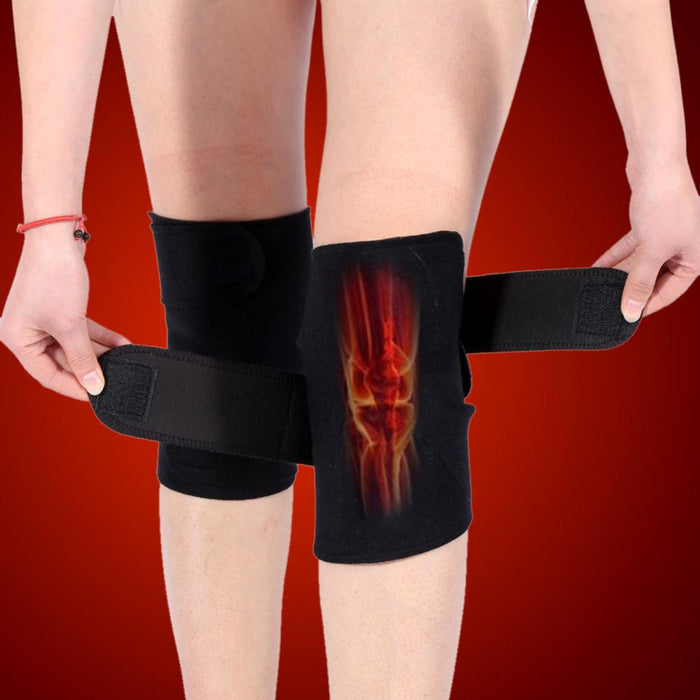 2 Pairs Tourmaline Self-heating Magnetic Kneepad